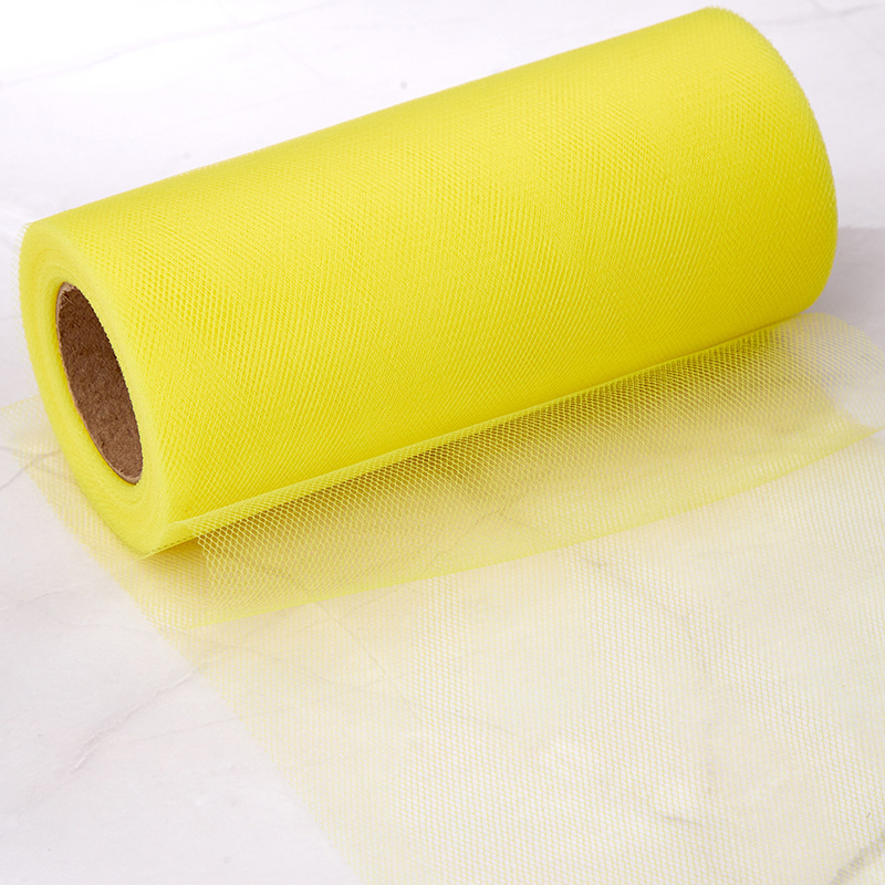 Picture of Wedding party decoration American mesh roll tutu skirt birthday table skirt tulle yarn wedding decoration 15cm * 25 yards