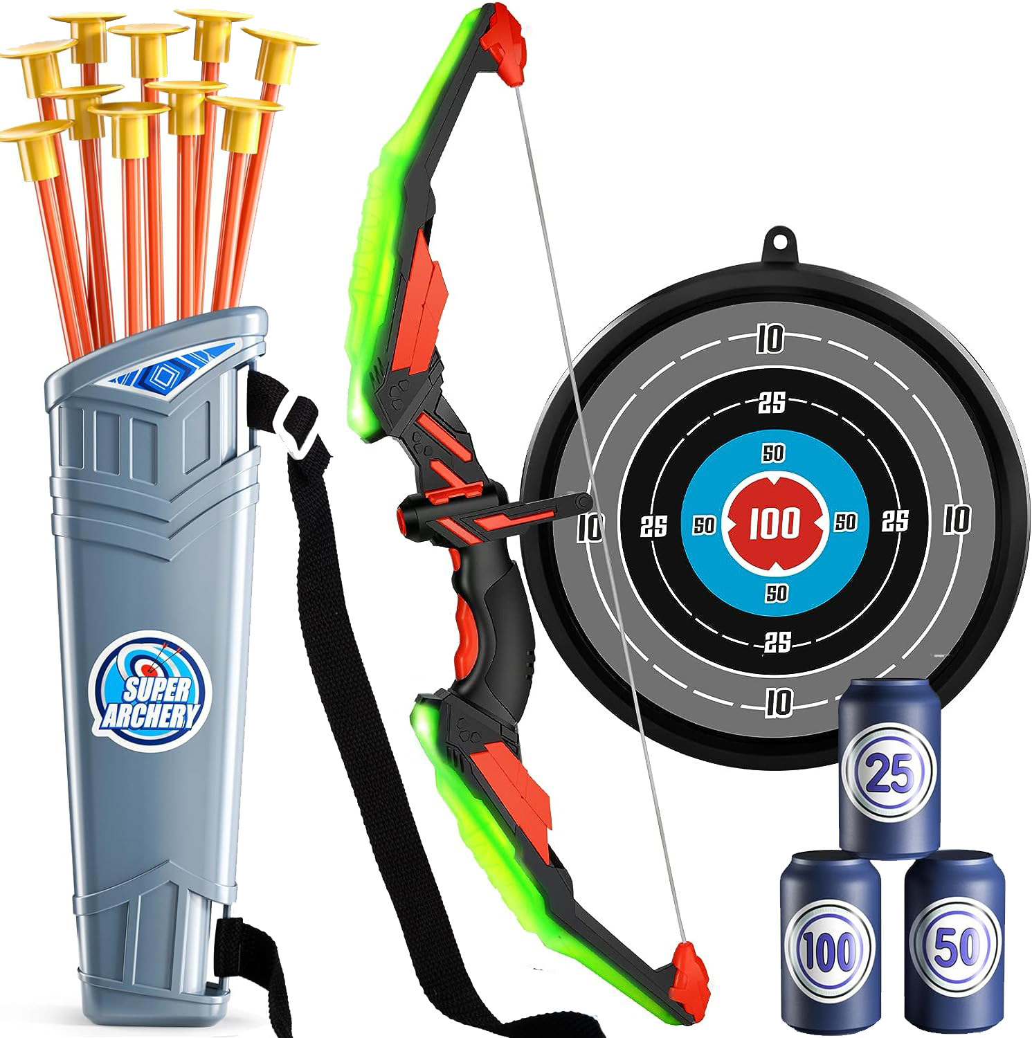 Picture of Cross Border Kids Sports Shooting Toys Boys Light Bow suit Outdoor Sports Toys