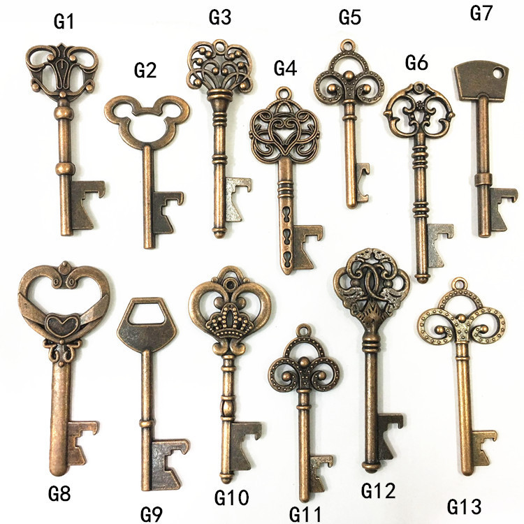 Picture of Manufacturer Metal Key Beer Bottle Opener Antique Keychain Wedding Return Gift Business Gift 50 Pack