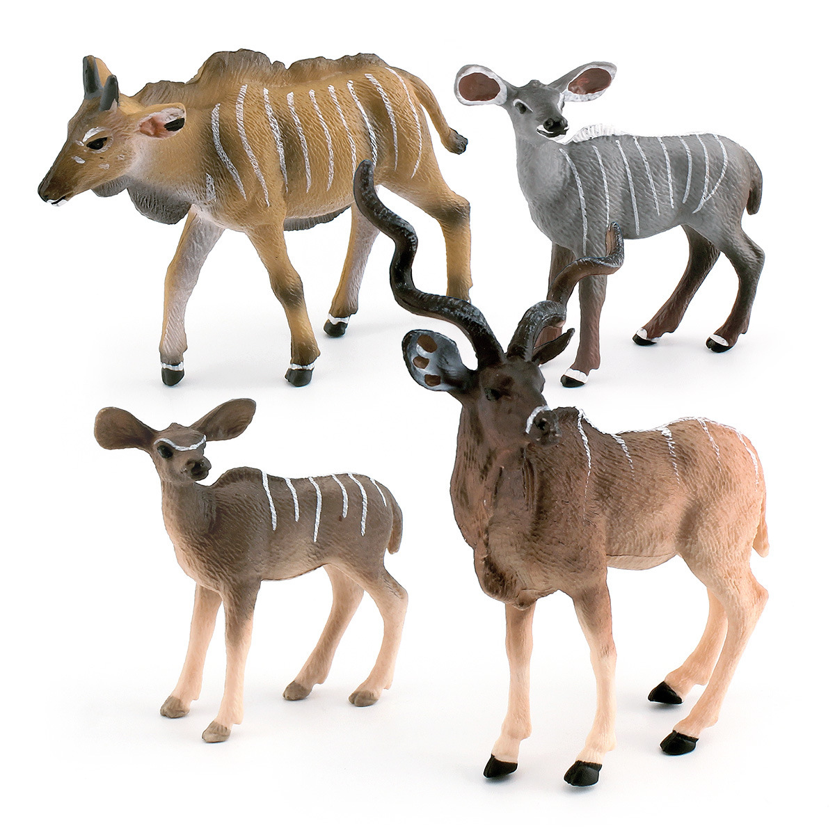 Cross-border children's cognitive puzzle animal model simulation forest animal African horned antelope desktop decoration ornaments