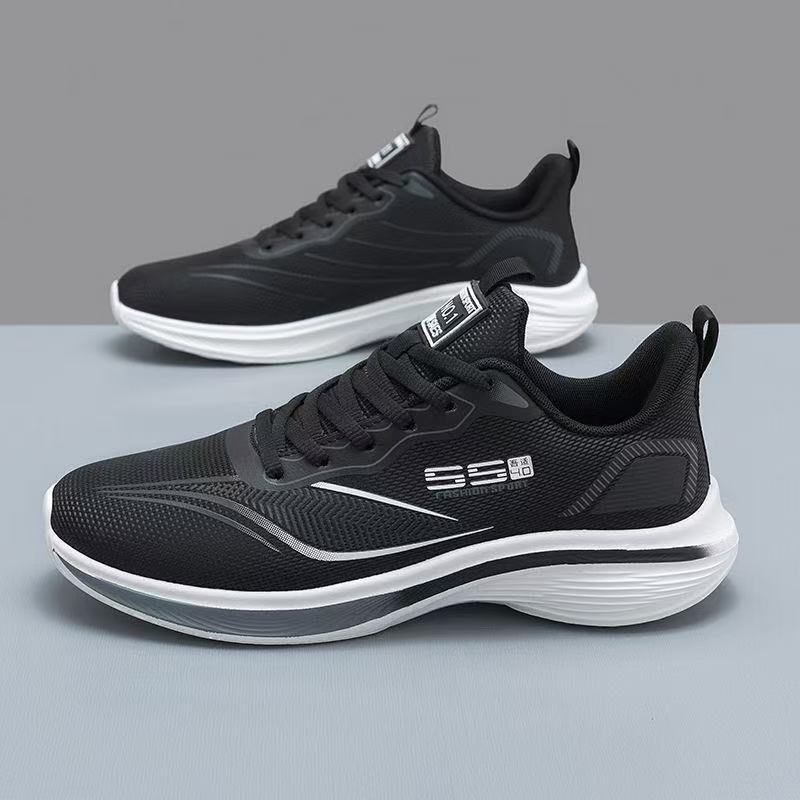 Sneakers plus size 47 men's shoes summer new breathable mesh shoes shock-absorbing anti-slip running light casual dad shoes