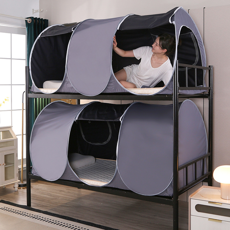 Dormitory strong shading bed curtain portable belt privacy protection free installation tent business hotel outdoor open but use