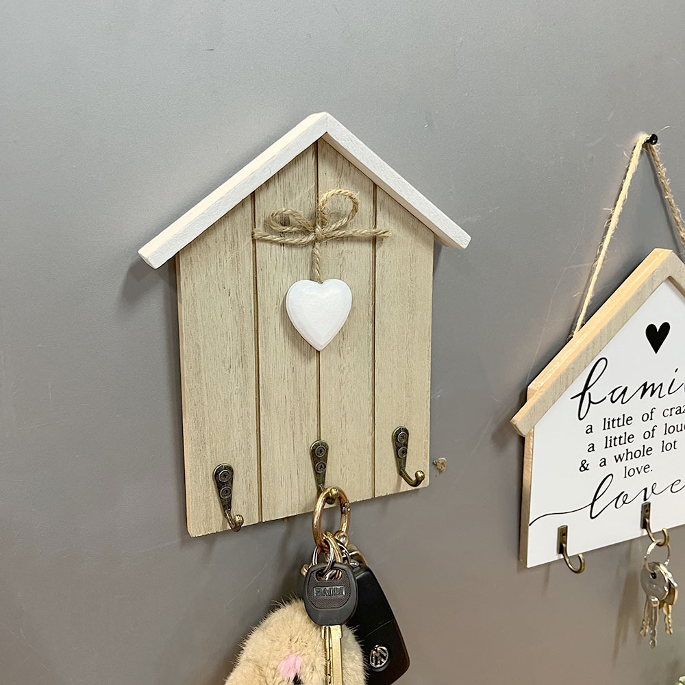 Picture of Entrance door key hook storage living room home wooden wall creative hallway ornaments pastoral decoration wall hanging
