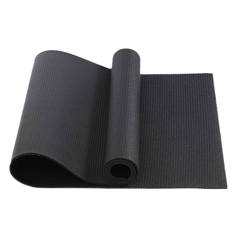 Pvc Yoga Mat Non-Slip Thickeneded 6mm Frog Black Mat Yoga Studio Special Training Mat Yoga Mat for Men's Fitness