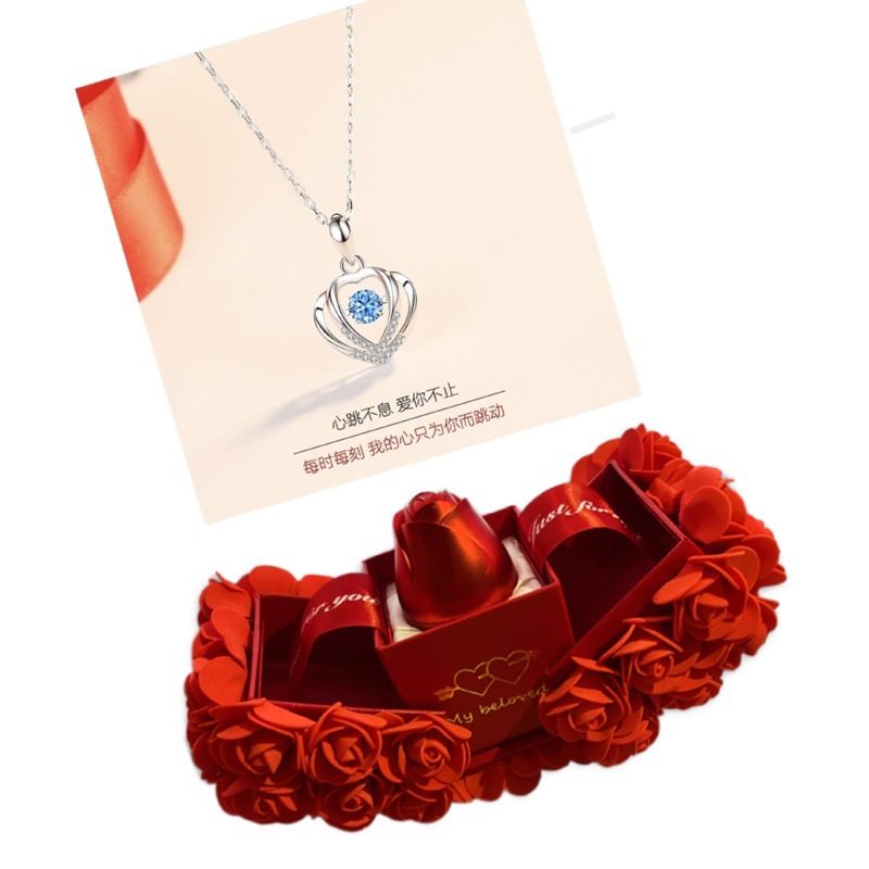 Eternal Flower Ball rose lifting box ring necklace watch bracelet doll lipstick holiday gift box factory real shot