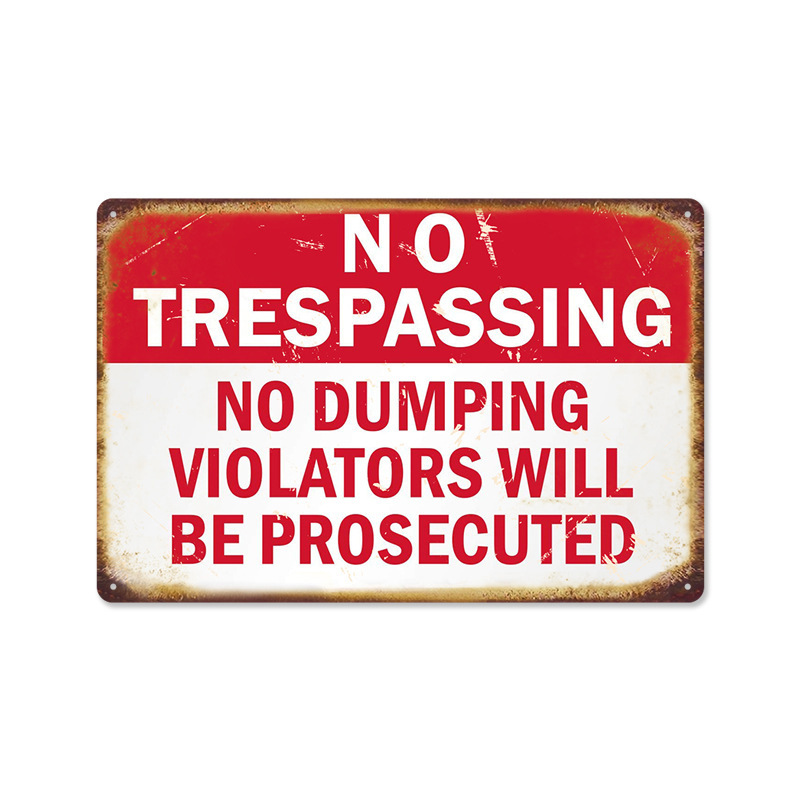 Picture of Cross-Border Hot-Selling Retro Warning Signs No Smoking American Iron Paintings Art Home Posters Decorative Paintings