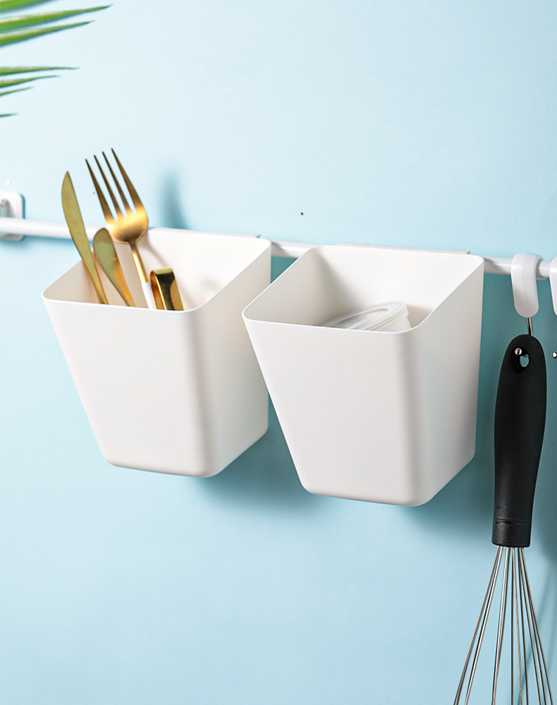 Hanging storage basket kitchen bathroom sink mini drain basket sundries storage box storage rack can be hung