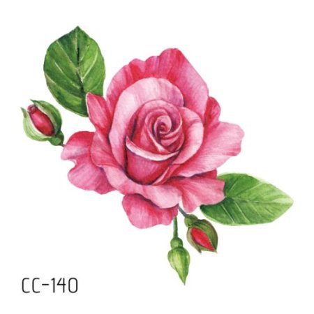 Picture of New waterproof flower tattoo stickers fashion small fresh face stickers fashion Photo Studio Art Stickers