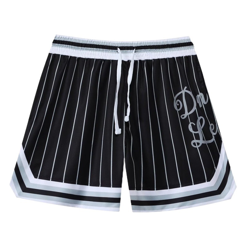 Basketball Shorts Summer American Over Knee Pants Loose Quick Dry Running Training Pants Retro Sports Beach Pants