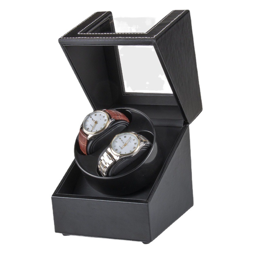 Spot wholesale leather 3 adjustable double watch mechanical watch Shaker electric winding automatic winding watch box