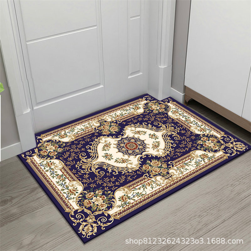 Floor Mats, Door Mats, European-Style Modern Household Water-Absorbent Non-Slip Entrance Hall Carpets, Door Mats, Machine Washable