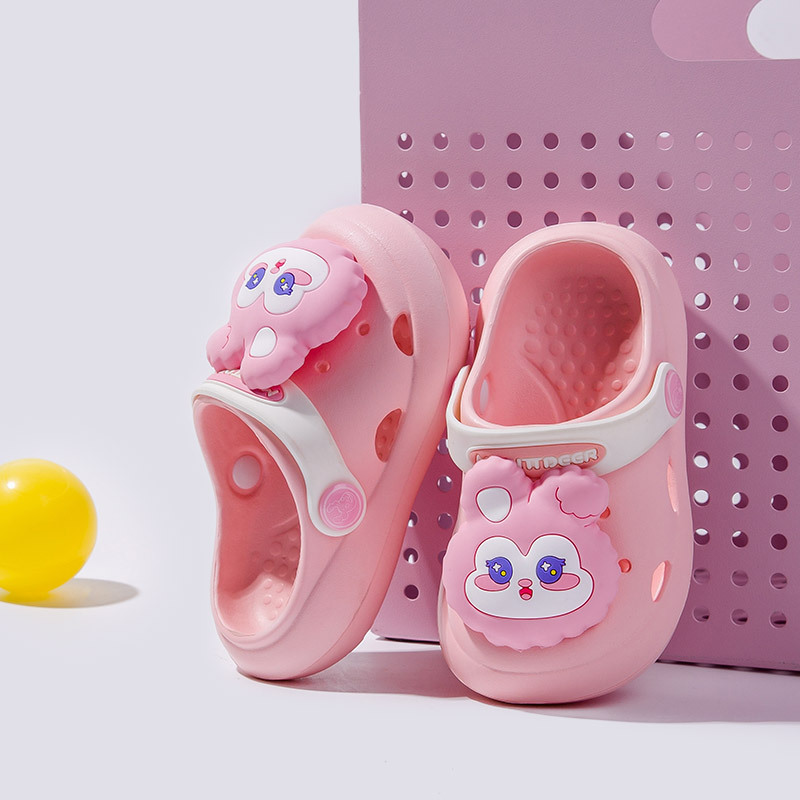 Picture of Fawn Millie Children's Slippers Summer Cartoon Casual Boys and Girls Children's Slippers Soft Soft Sole Baby Hole Shoes