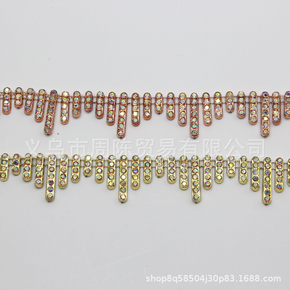 Picture of New factory hanging pendant rhinestone chain plastic chain dress performance costume shoes boots millinery clothing accessories