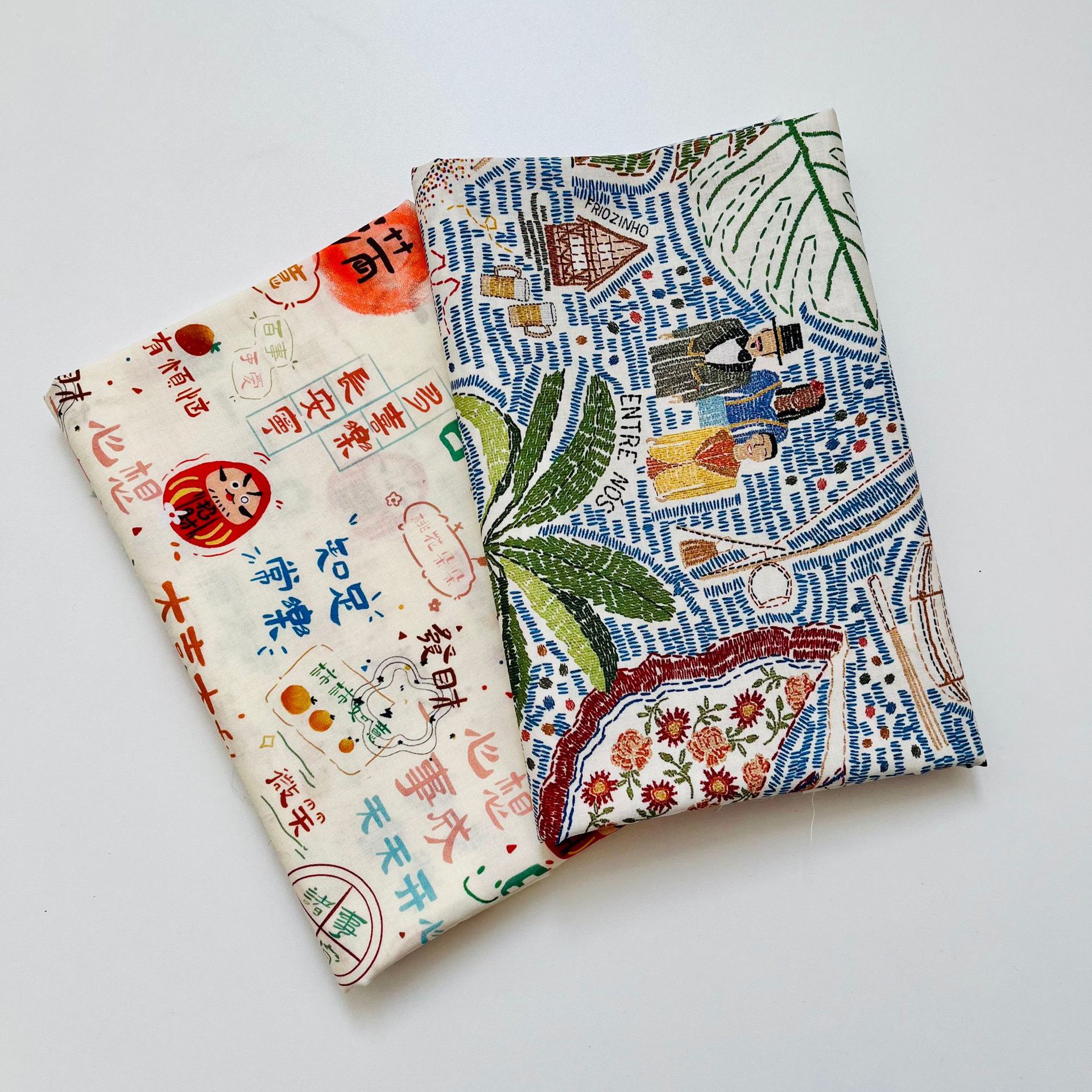 Picture of Cotton 60 digital printed fabric holiday style pattern bags home clothes dress shirt fabric