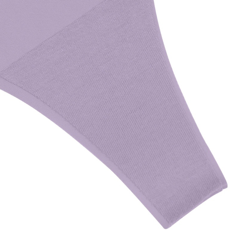 Seamless low waist large size one-piece girl underwear sexy T-shaped cotton crotch breathable thong cross-border wholesale