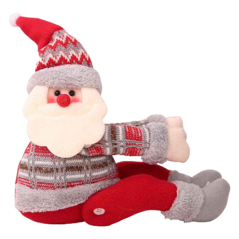 Christmas Decorative Supplies Home Curtain Decorative Buckle Cartoon Doll Holding Buckle Window Decoration Christmas Gift