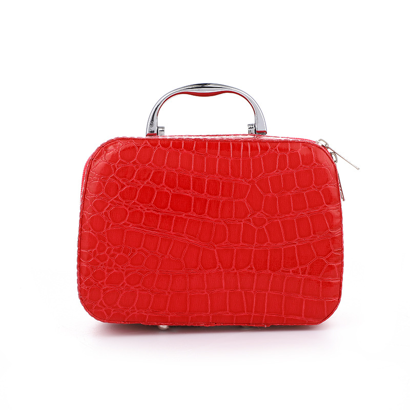 Picture of Manufacturer's New Stone Pattern Cosmetic Case Large Capacity Portable Cosmetic Women's Bag Korean Version with Mirror Storage Small Cosmetic Case