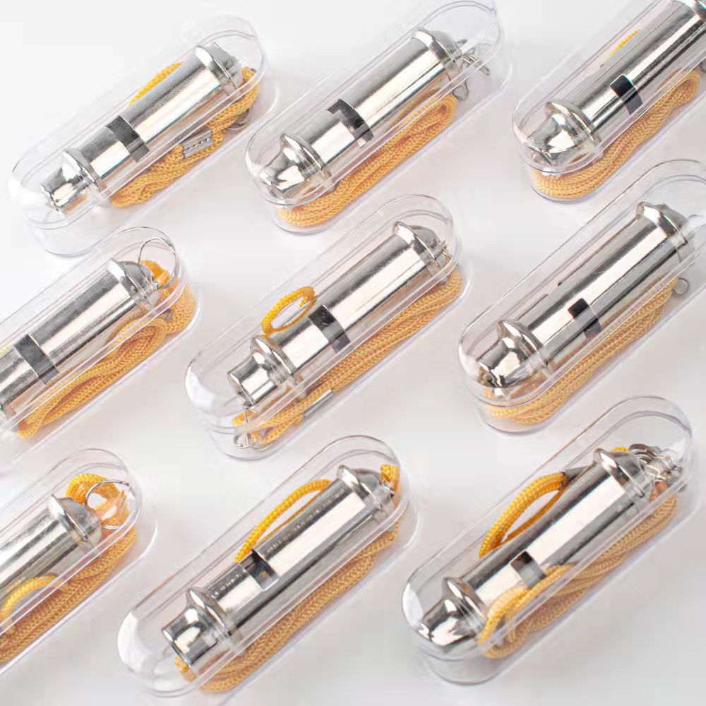 Picture of Metal whistle high frequency training life-saving whistle police team outdoor pet referee whistle non-nuclear professional whistle wholesale