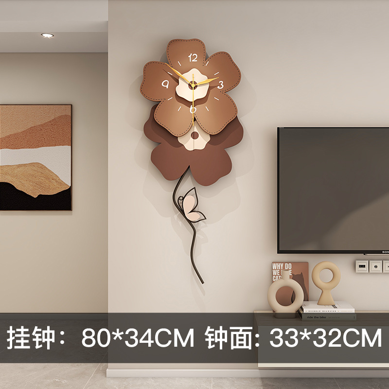 Picture of Internet Celebrity Fashion Creative Clock Home Restaurant Entrance Background Decoration Wall Clock Wall Hanging Modern Simple Clock Wall Hanging