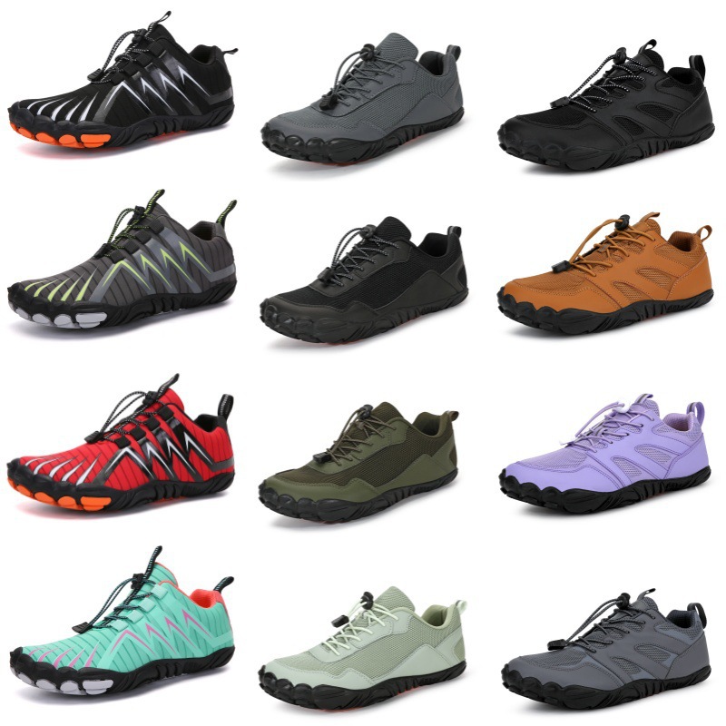 Cross-border new outdoor five-finger shoes mountaineering breathable hiking shoes men's cross-country climbing barefoot running river tracing shoes thick