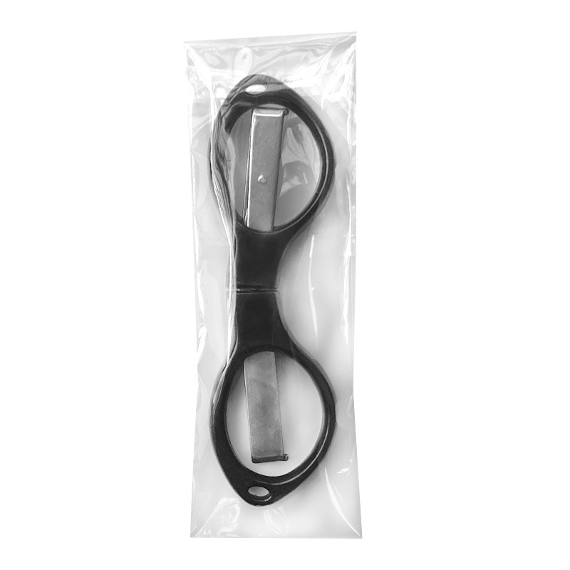 Picture of Stainless steel folding scissors plastic handle/alloy stretch shear travel portable fishing Special 8/eight character scissors wholesale