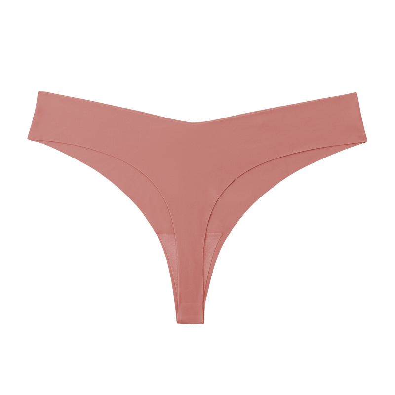 Picture of European and American Cross-border Pregnant Women's plus size Traceless Women's Underwear Class A Ice Silk Breathable Sports Low Waist Naked Briefs for Women