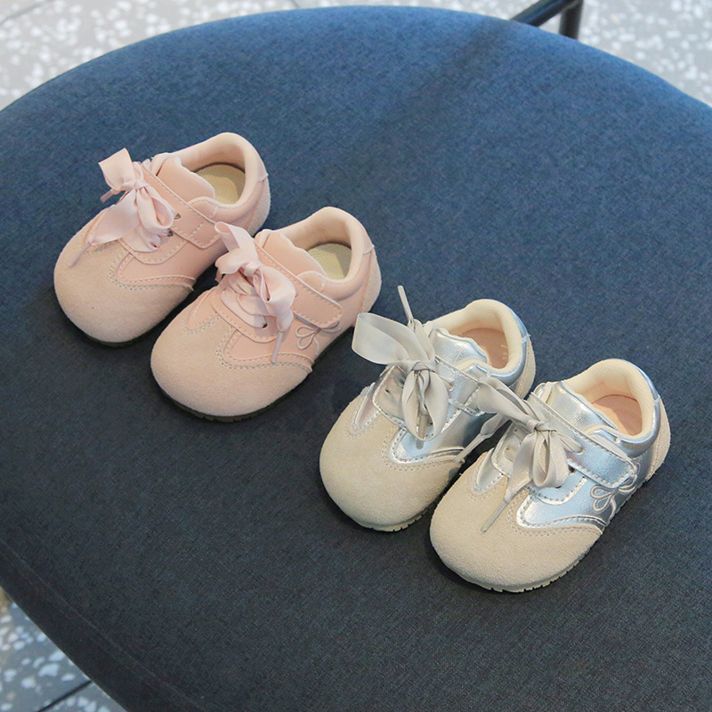 Baby Girl Sneakers 2025 Fall Soft Sole Breathable Non-Slip Forrest Gump 1-2--3 Year Old Baby Baby Walking Shoes