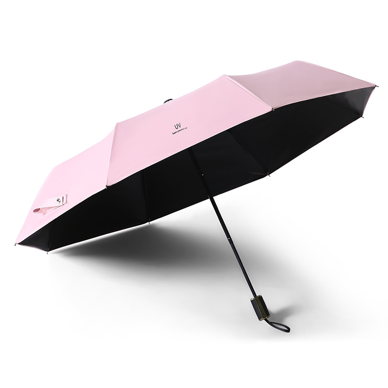 Picture of A large number of wholesale automatic umbrella women's folding dual-purpose umbrella sunscreen UV protection sun umbrella printable advertising