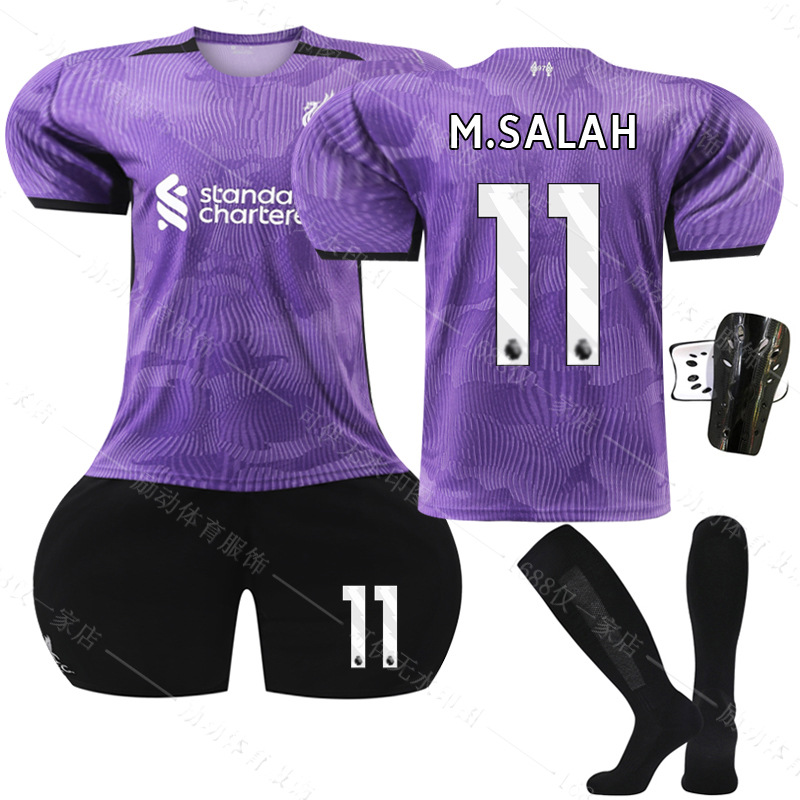 2324 Purple No. 11 Saahe 9 Nessis 7 Disas Football Uniform Set Xinliuura Second Pass Jersey