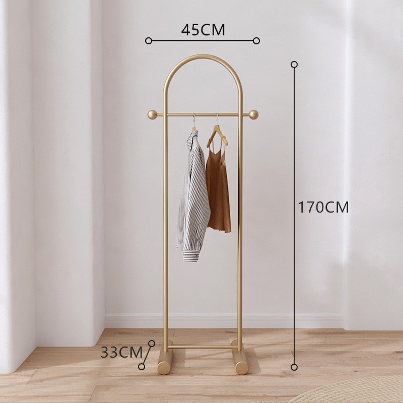 Nordic floor-to-ceiling bedroom coat rack hanger light luxury indoor pole drying rack simple household storage rack