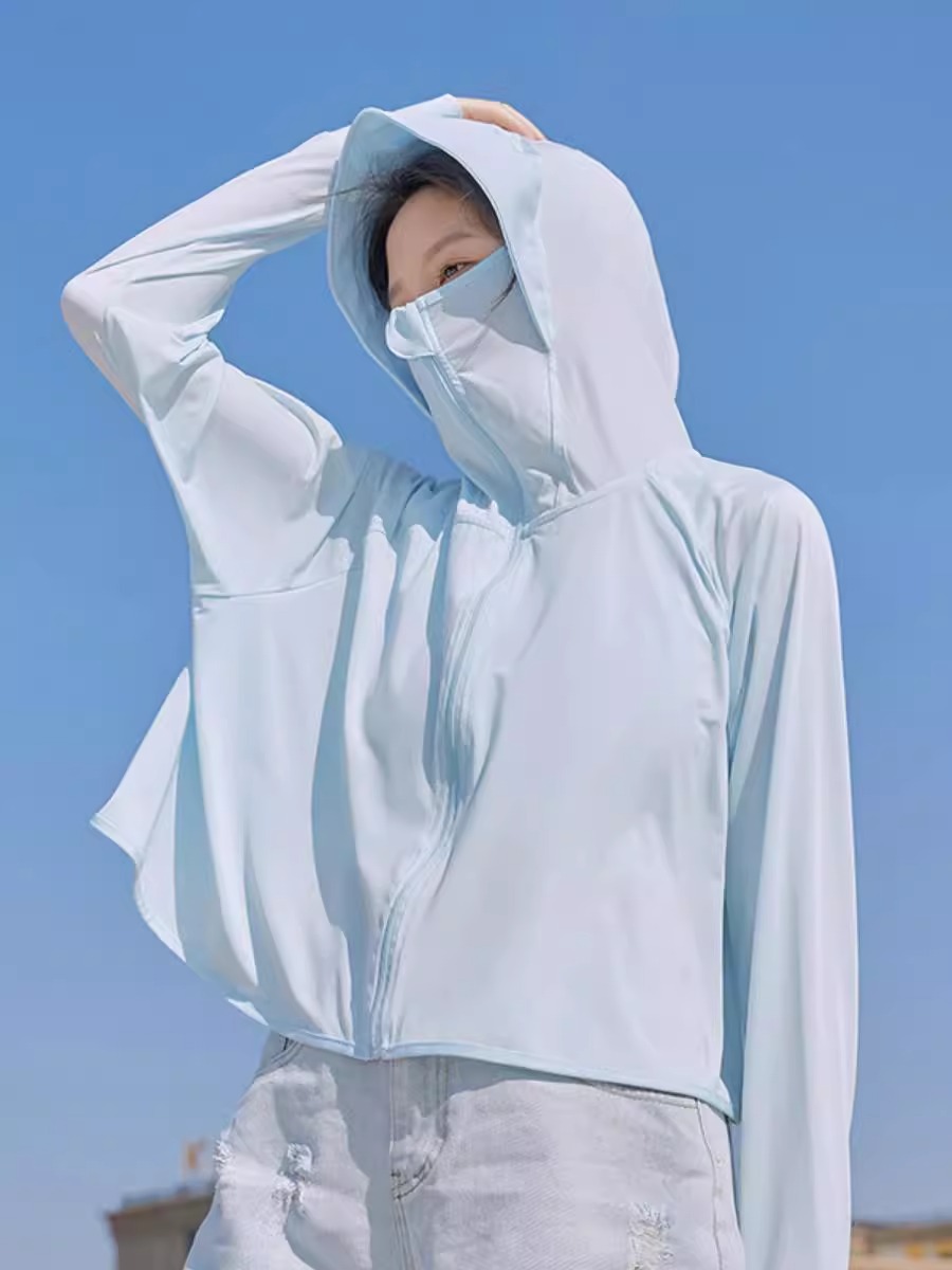 Picture of Women's Sunscreen Clothing 2025 New Summer Thin Anti-ultraviolet Breathable Ice Silk Sunscreen Clothing Blouse Short Jacket