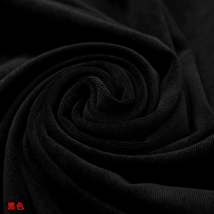 Spot special black stripes clear pure 21 pit black corduroy 21 brocade polyester corduroy bag fabric wholesale