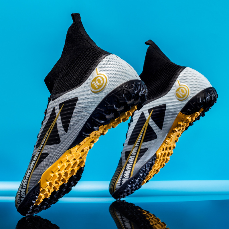 Picture of Football shoes men's high-top AG long nail TF broken nail sports competition training shoes non-slip Youth student football shoes