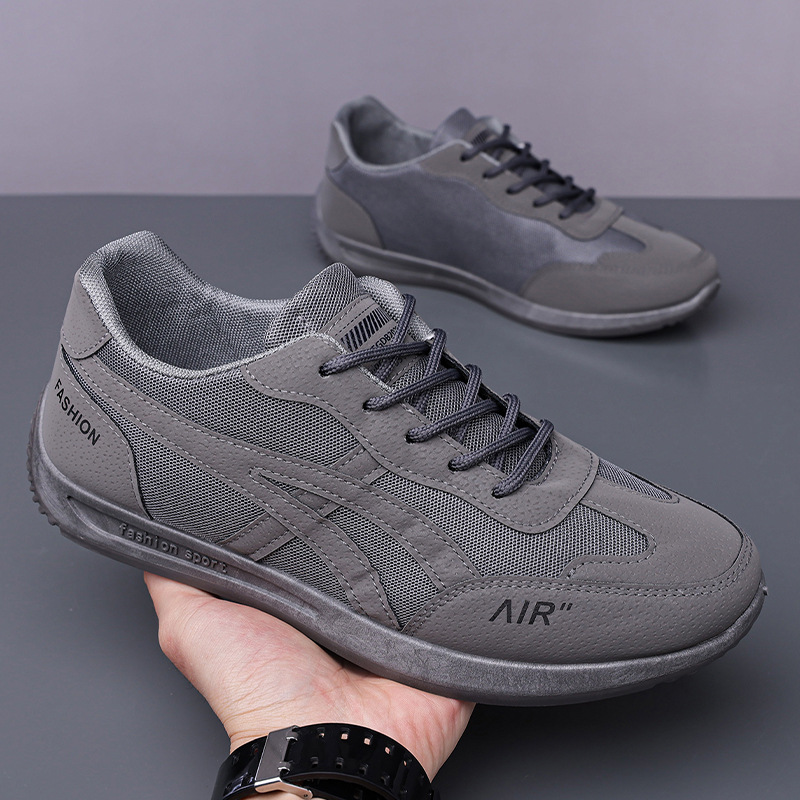 Plus Size Men's Shoes New Summer Men's Running Shoes Versatile Korean Style Trendy Sports Casual Shoes Sneakers Trendy Shoes