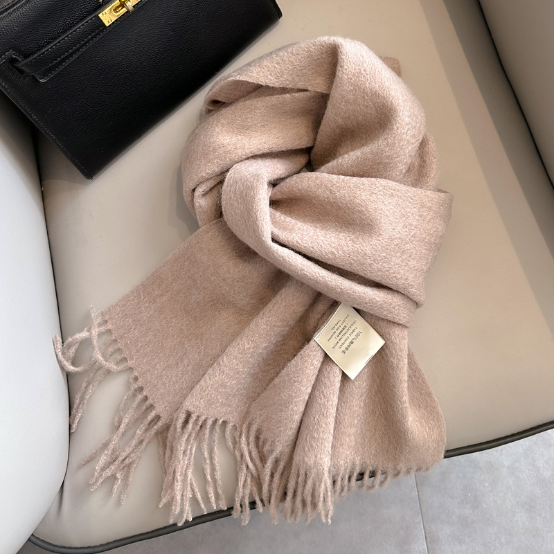 Picture of 2025 New Autumn and Winter Warm Scarf Women's Easiest for Match Long Pure Wool Scarf Men's Couple Style Spot Wholesale