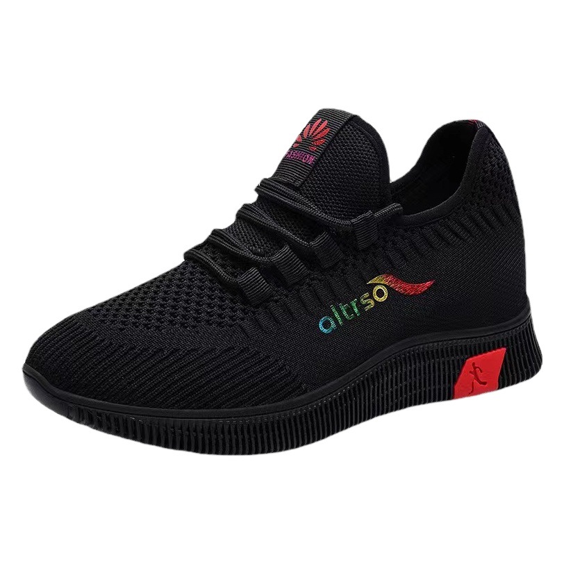 Women's Shoes 2025 New Plaid Sports Shoes Women's Feiwei Breathable Old Beijing Cloth Shoes Soft Sole Mom Shoes Manufacturer Wholesale