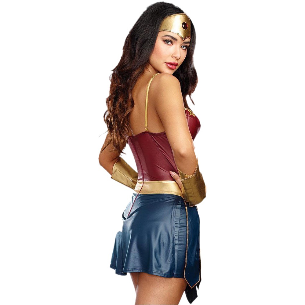17801# 2017 movie version of Wonder Woman Superman costume Halloween playing uniform