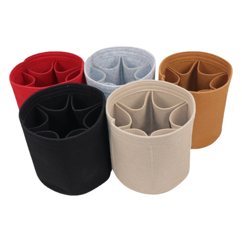 Cross-border Supply Felt Bag Barrel Cosmetic Bag Multi-format Felt Bucket Storage Bag Environmentally Friendly Portable Outdoor