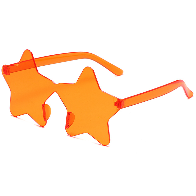 Picture of New fashion personality five-pointed star sunglasses cross-border frameless sunglasses trendy party funny beach sunglasses