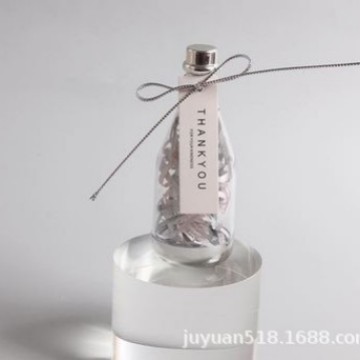 Picture of Creative transparent wine bottle champagne bottle candy box companion gift box new wedding candy box New