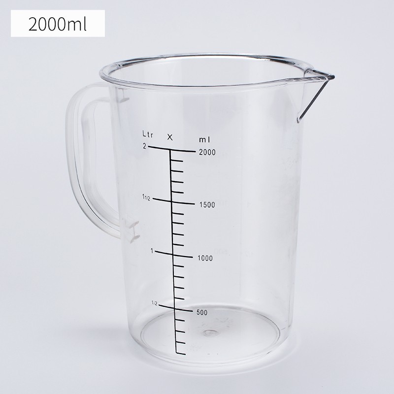 Picture of Thickened Food Grade Measuring Cup Milk Tea Shop Baking PC with Lid Scale Plastic Measuring Cup Multi-specification High Temperature Resistant Transparent Cup
