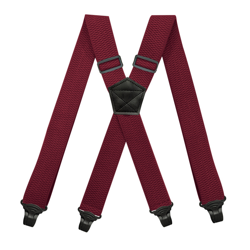 Picture of Dou Meng Cross-Border Supply Unisex Adult 4-Clip Elastic Suspender Clip 3.8cm Corn Pattern Elastic Suspenders