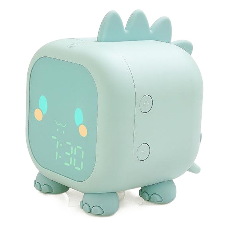 Dragon Alarm Clock Student-Specific Smart Little Dinosaur Bedside Clock Led Silicone Cartoon Children's Fun Cartoon Alarm Clock