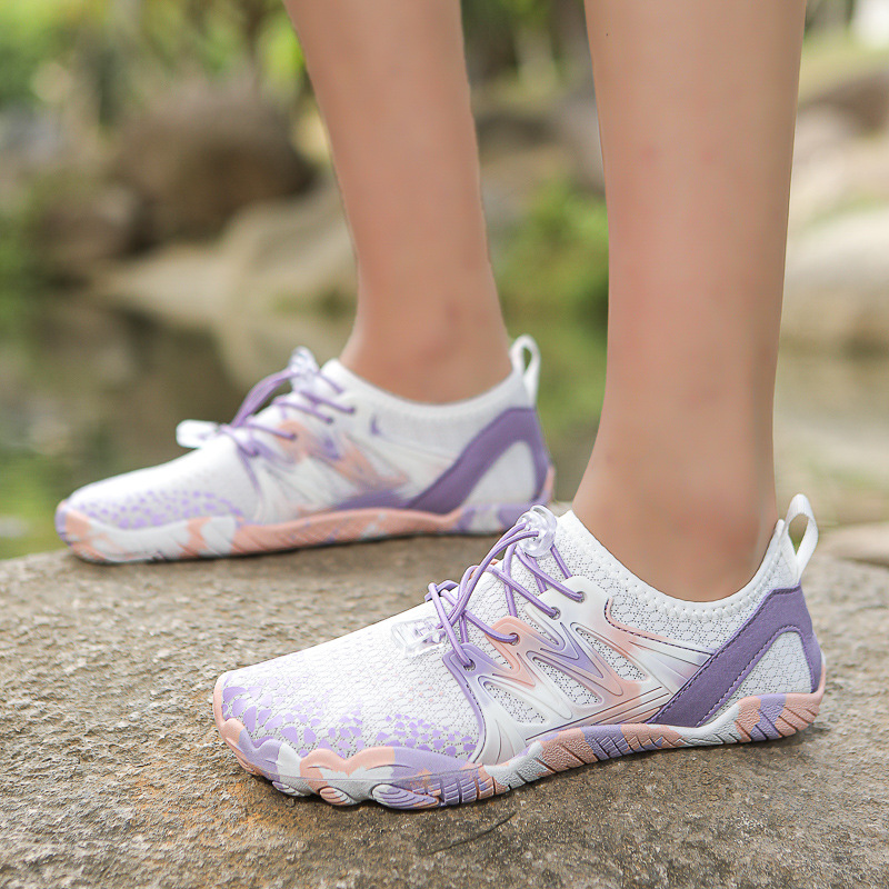 Couple's Tracing Shoes Wading Beach Shoes Men's Non-slip Diving Socks Women's Snorkeling Swimming Five-finger Shoes Drifting Yoga Soft Shoes