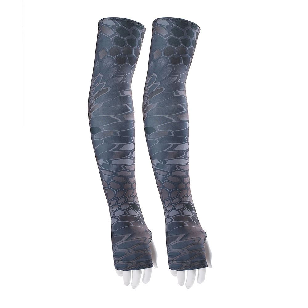 Picture of New Summer Ice Silk Sunscreen Sleeves Bicycle Cycling Sleeves Extra Long Sports Outdoor Fishing Mountaineering Sleeves