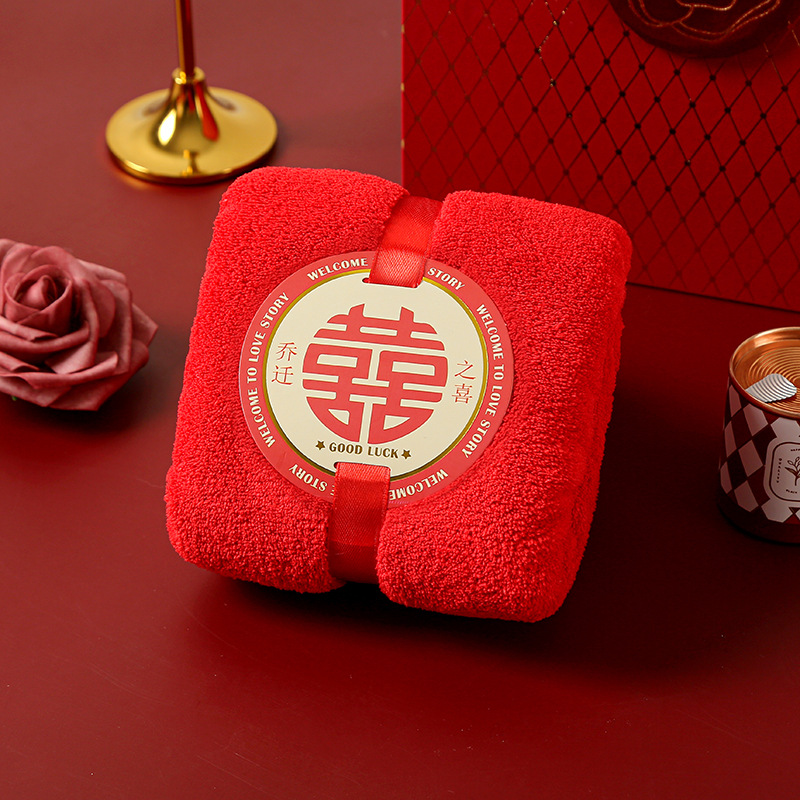 Picture of Hand gift towel coral fleece absorbent wedding gift return gift national tide creative gift towel Tulip bear