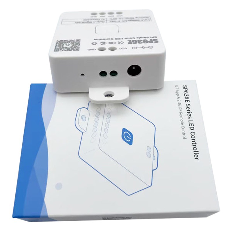 SP636E SPI monochrome LED controller Bluetooth music APP controller group function 5-24V