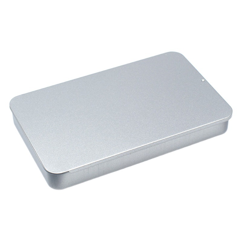 Wear Armor Frosted Tinplate Box Empty Box Push-pull Slide Cover Portable Accessories Metal Gift Box Tool Storage Packaging