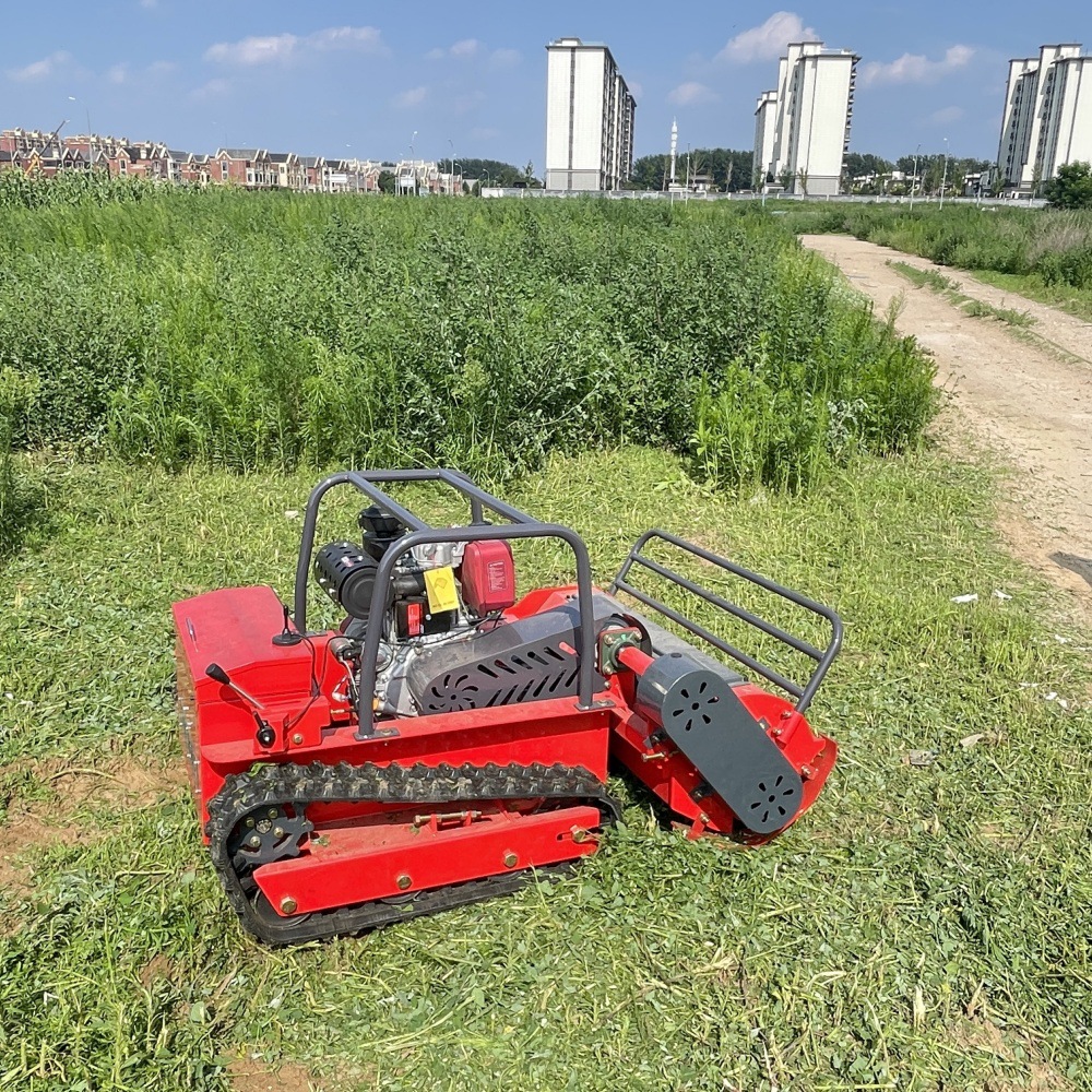 Export Russian diesel lawn mower Agricultural garden orchard lawn mower Hillside wasteland self-propelled weed cutter
