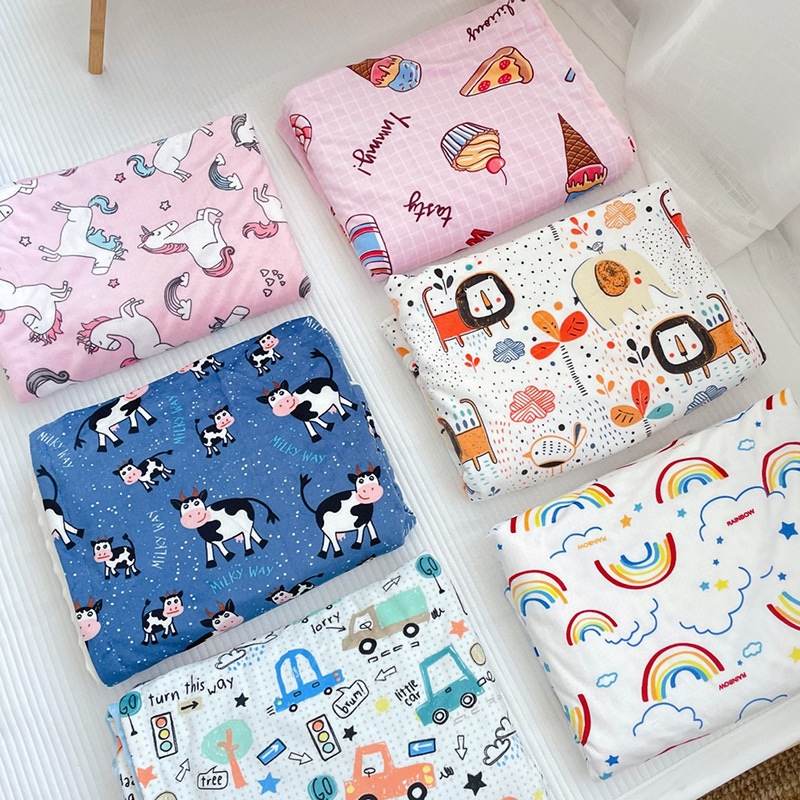 Picture of Children's Air Conditioning Quilt Doudou Soothing Small Hair Sleeping Blanket Washable Baby Lunch Break Quilt Four Seasons Sofa Blanket Cover Blanket
